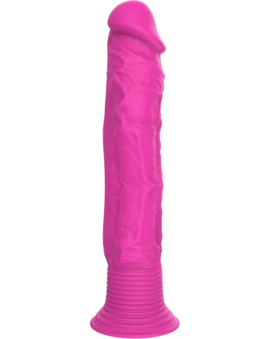 A-Gusto Vibrating Realistic Dildo Silicone Pink