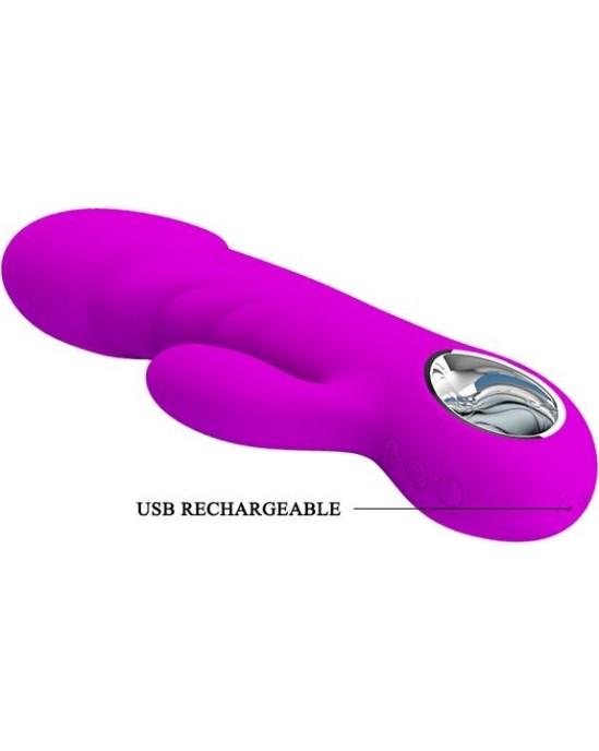 Prettylove Vibe Ansel USB Silicone Purple