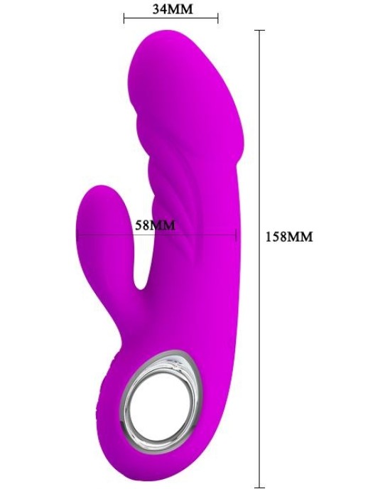 Prettylove Vibe Ansel USB Silicone Purple