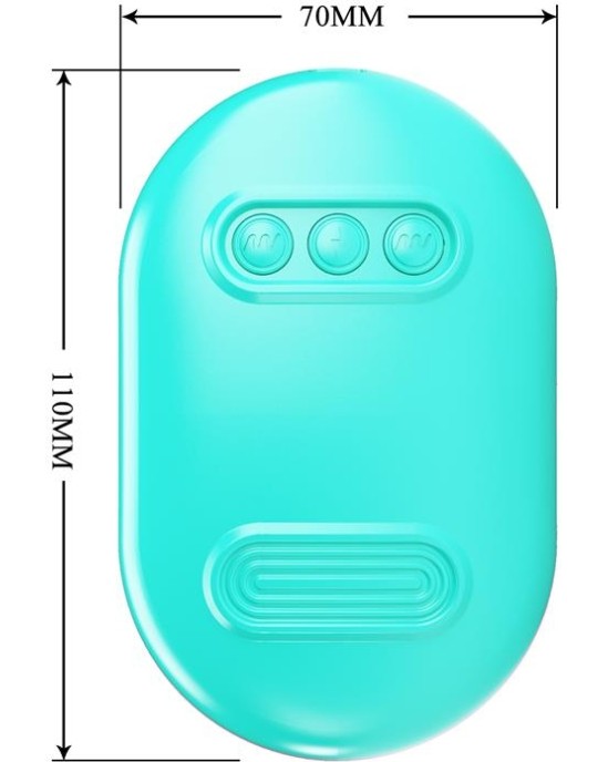 Prettylove Surprise Box Vibrating Egg with Electric Shock Nipple Clamps Blue