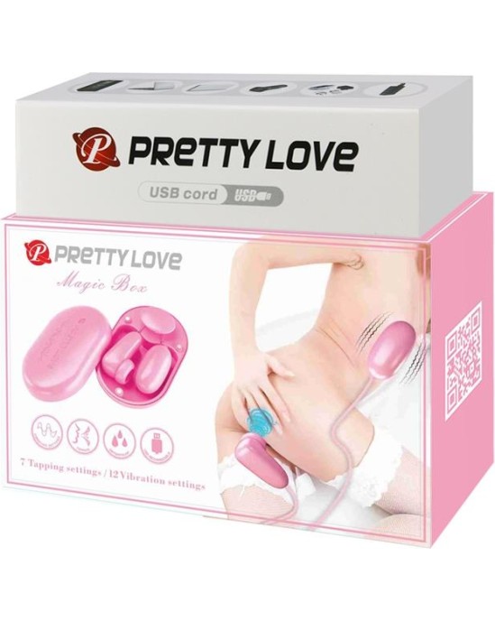 Prettylove Magic Box Vibrating Egg and Tapping Stimulator