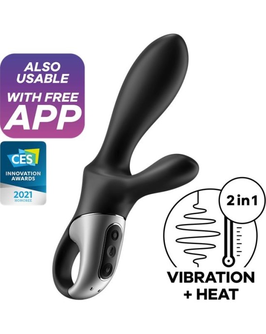 Satisfyer Heat Climax APP Vibe G-Spot, P-Spot and Perineum Heat Function Magnetic USB