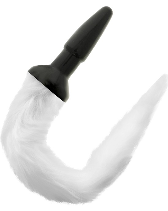 Darkness Anal DARKNESS - SILICONE ANAL PLUG WITH WHITE TAIL