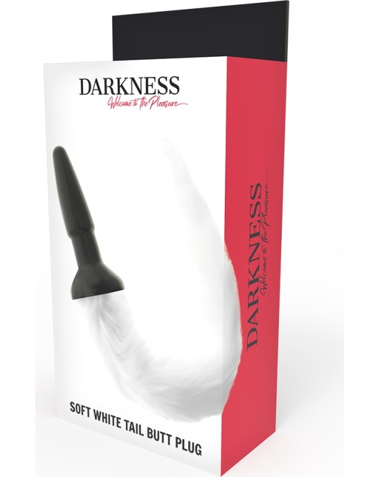 Darkness Anal DARKNESS - SILICONE ANAL PLUG WITH WHITE TAIL