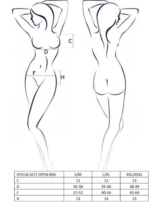 Passion Woman Sets PASSION - WOMAN OFELIA SET SIZE L/XL