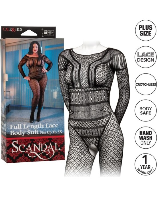 Calexotics LACE BODY SUIT PLUS SIZE