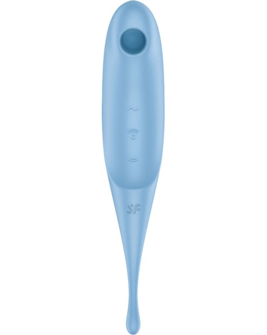 Satisfyer Air Pulse SATISFYER - TWIRLING PRO AIR PULSE STIMULATOR & VIBRATOR BLUE