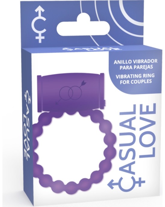 Casual Love Dzimumlocekļa gredzens ar vibrāciju violets