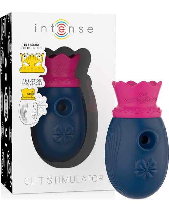 Intense Couples Toys Klitora stimulātors 10 laizīšanas un sūkšanas funkcijas - zils