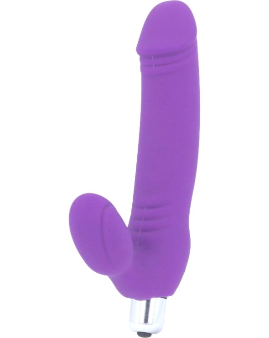 Intense Fun Vibrators ar klitora stimulātoru violets