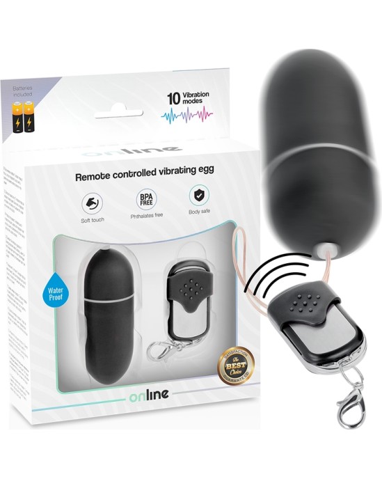 Online REMOTE CONTROL VIBRATING EGG L BLACK