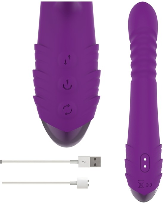 Intense Fun INTENSE - IGGY MULTIFUNCTION RECHARGEABLE VIBRATOR UP & DOWN WITH CLITORAL STIMULATOR violets