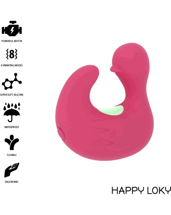 Happy Loky DUCKYMANIA RECHARGEABLE SILICONE STIMULATOR FINGER