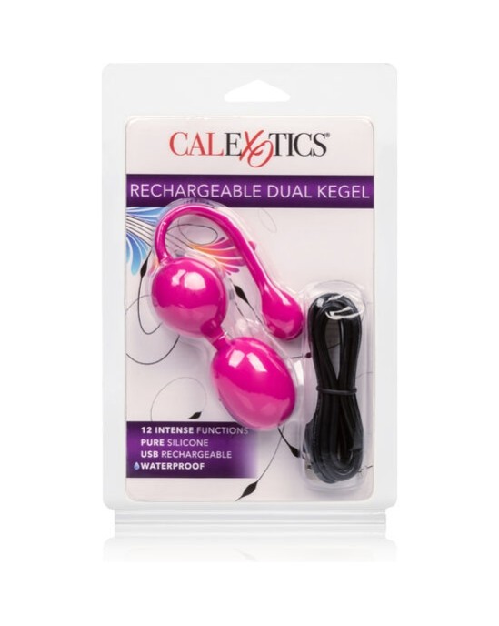 California Exotics CALEX RECHARGEABLE DUAL KEGEL rozā