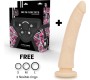 Deltaclub DELTA CLUB - TOYS HARNESS + Dildo FLESH SILICONE 23 X 4.5 CM