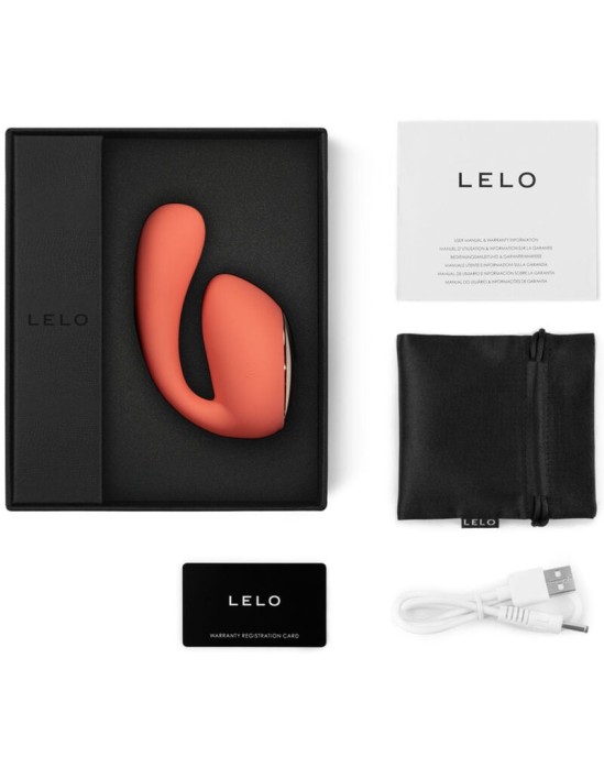 Lelo МАССАЖЕР IDA WAVE COUPLES КОРАЛЛОВЫЙ КРАСНЫЙ