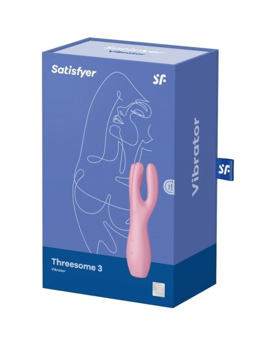 Satisfyer Vibrator SATISFYER THREESOME 3 ВИБРАТОР - РОЗОВЫЙ