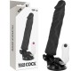 Basecock REALISTIC VIBRATOR REMOTE CONTROL BLACK 21 CM