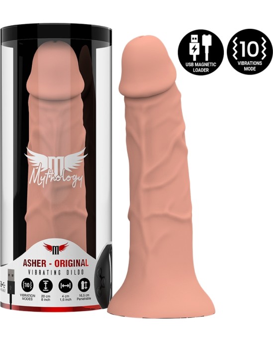 Mythology Fantasy Dildo MYTHOLOGY ASHER ORIGINAL Dildo M - VIBRATOR WATCHME WIRELESS TECHNOLOGY COMPATIBLE