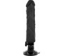 Basecock Reālistisks vibrators ar pulti melns 21 CM