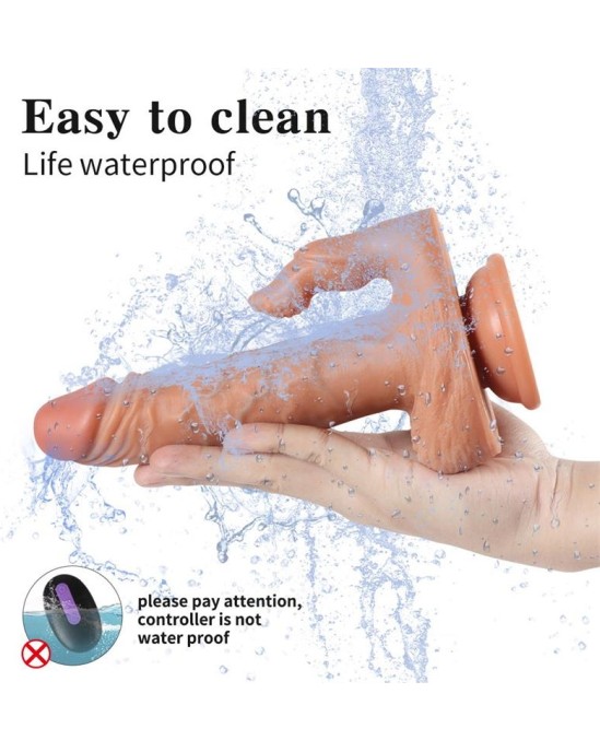 Shequ Julian Dildo with 20 Modes of Vibration and Clitoris Stimulator