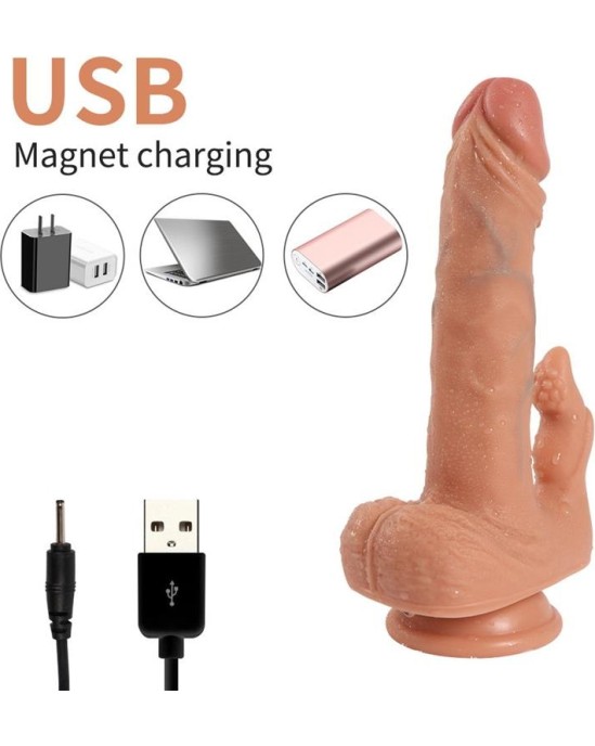 Shequ Julian Dildo with 20 Modes of Vibration and Clitoris Stimulator