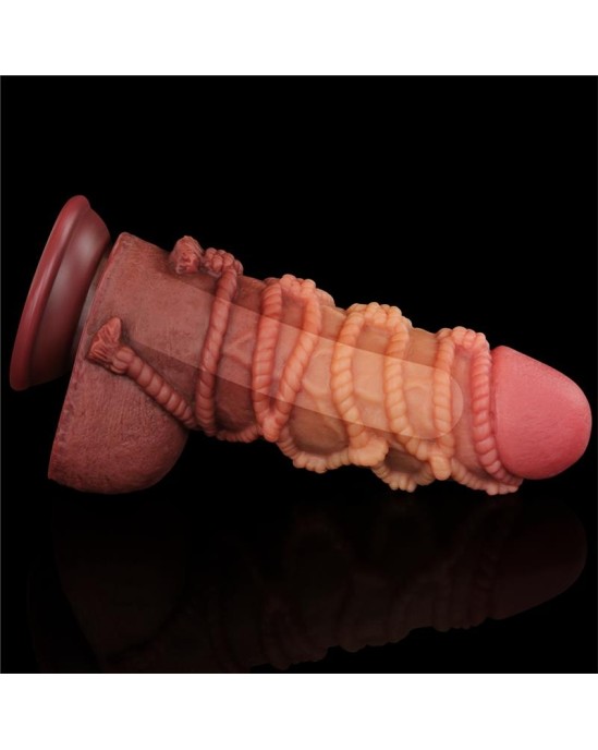 Lovetoy Dildo Dual Layer King Size Nature 9.5