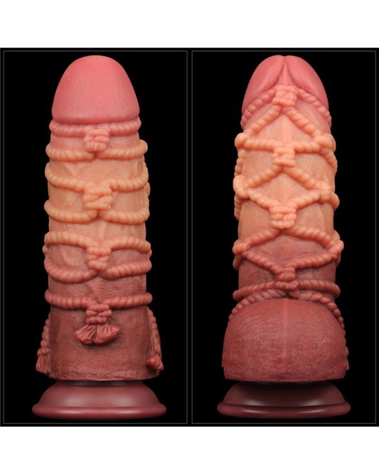 Lovetoy Dildo Dual Layer King Size Nature 9.5