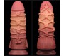 Lovetoy Dildo Dual Layer King Size Nature 9.5