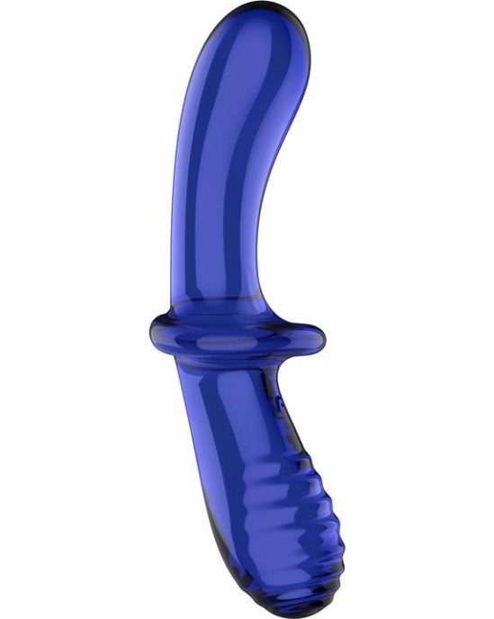 Satisfyer Stiulator Double Crystal Hot and Cold Blue