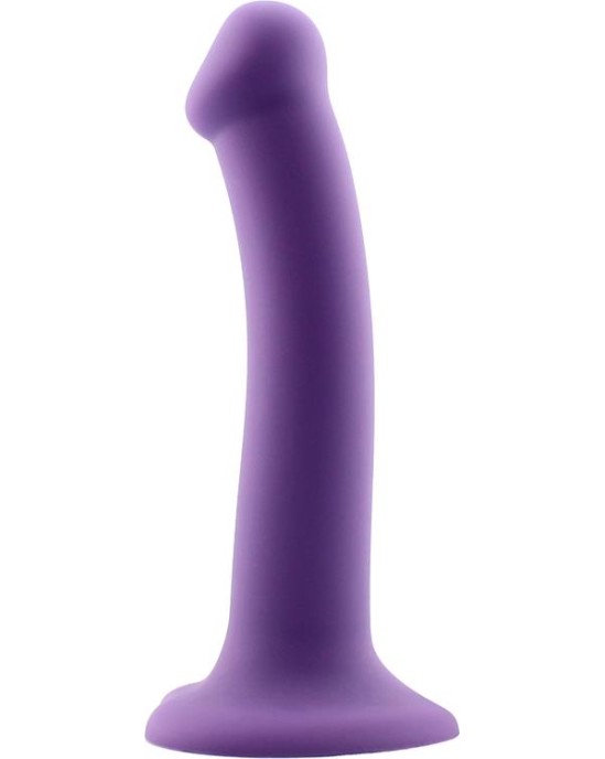 Action Bouncy Liquid Silicone Dildo Hiper Flexible 7 - 18 cm Size M Purple