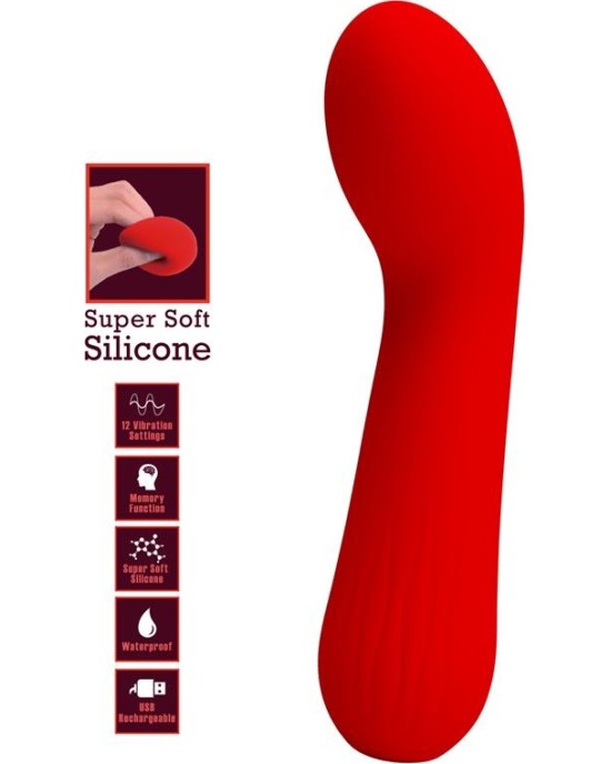 Prettylove Faun Vibrator Red