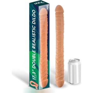 Max & Co Trent Double Realistic Dildo Flesh 17,3 - 44 cm