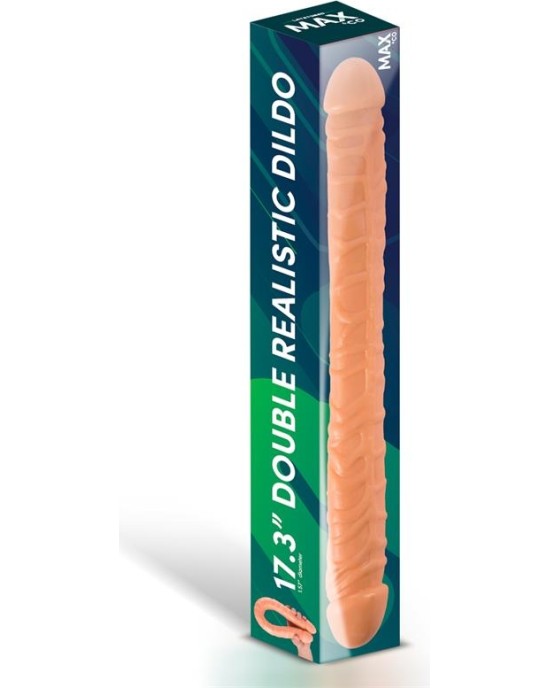Max & Co Trent Double Realistic Dildo Flesh 17,3 - 44 cm