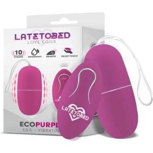 Latetobed Ecopurple Vibrating Egg with Remote Control