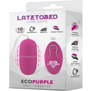 Latetobed Ecopurple Vibrating Egg with Remote Control