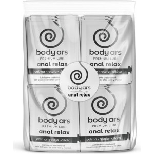 Body Ars Bag Single Dose Anal Relaxing Water Based Lubricant Gel 100 x 4 ml