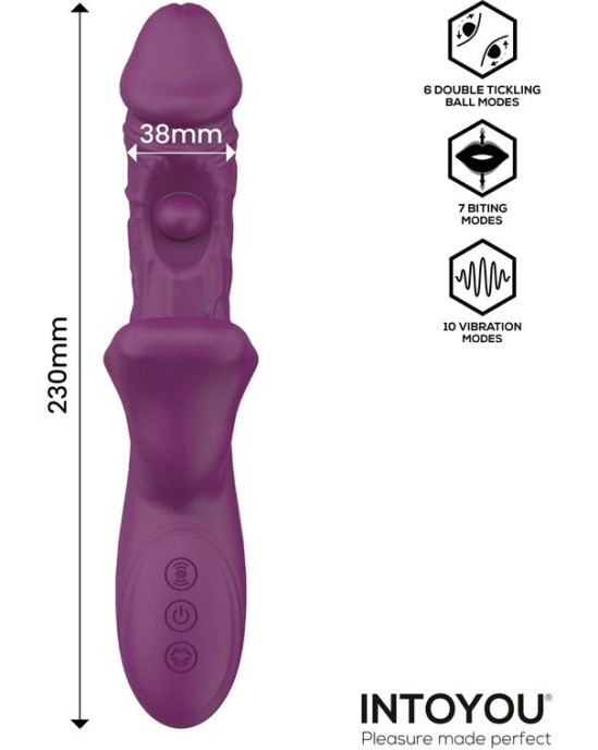 Intoyou Bella Vibe with Double Tickling Ball and Biting 3 Motors