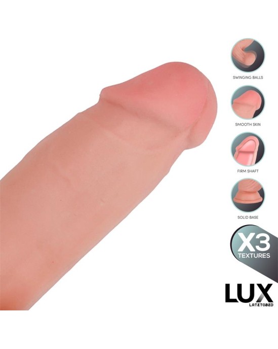 LUX Paul Triple Density Dildo with Swinging Balls 8.2
