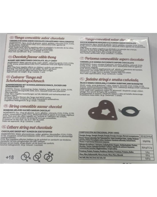 Secret Play Gummy Thong Chocolate Unisex