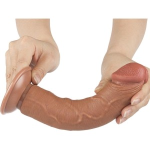 Lovetoy Dildo Sliding Skin 8 Brown