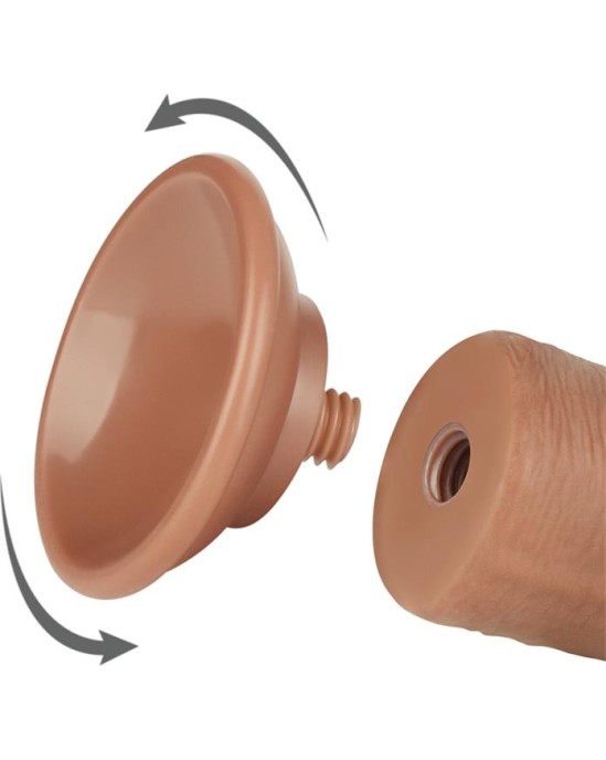 Lovetoy Dildo Sliding Skin 8 Brown