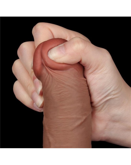 Lovetoy Dildo Sliding Skin 8 Brown