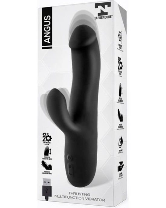 Tardenoche Angus Vibrator with Thrusting Movement 2 Motors Silicone USB