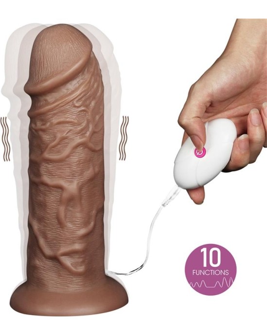Lovetoy Dildo King 10.5 with Vibration Chubby Brown