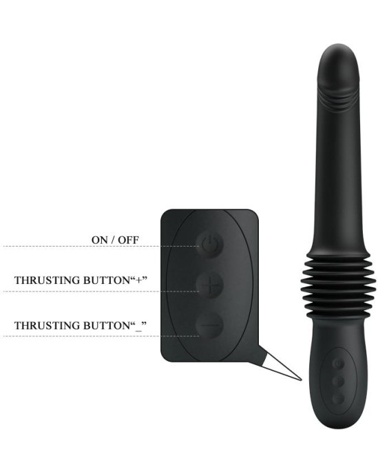 Prettylove Pazuzu Thrusting Vibe USB Silicone