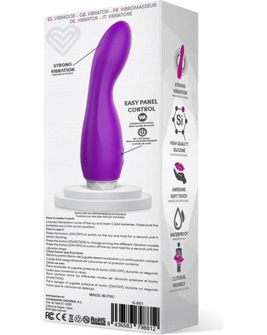 Latetobed Douby Vibe Silicone Purple