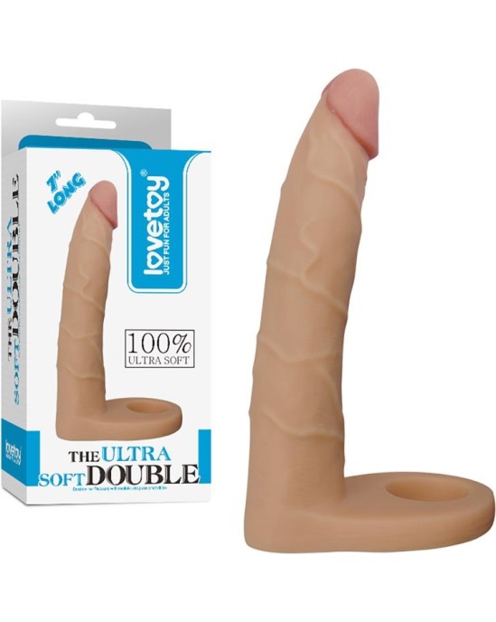 Lovetoy Dildo The Ultra Soft Double 7 Flesh