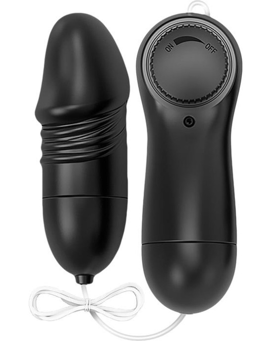 Flu?D Laary Multi-Speed Vibrating Egg with Remote Control Black