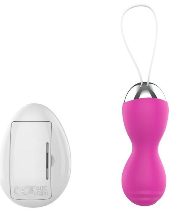 A-Gusto Vibrating Egg with Remote Control USB Pink